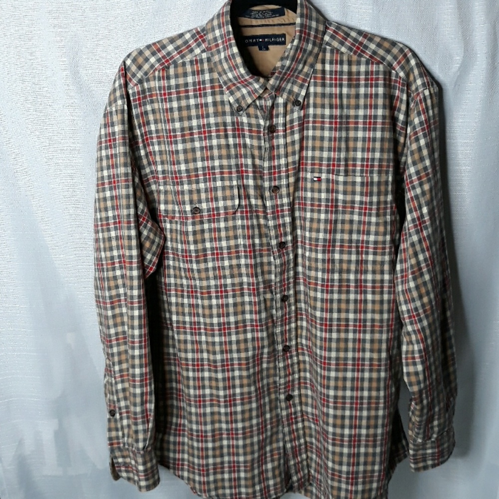 Tommy Hilfiger plaid button-down